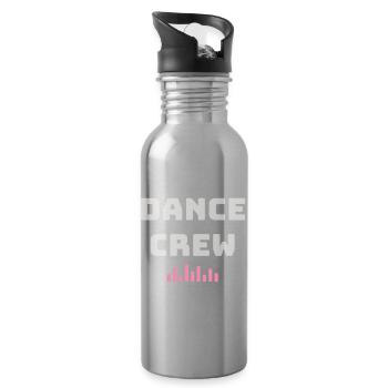 Dance Crew Dance Team Hip Hop Group Street Dance - Gourde avec paille intégrée - argent clair - Droite