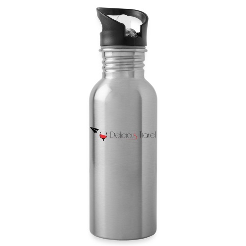Delicious Travel - Trinkflasche mit integriertem Trinkhalm