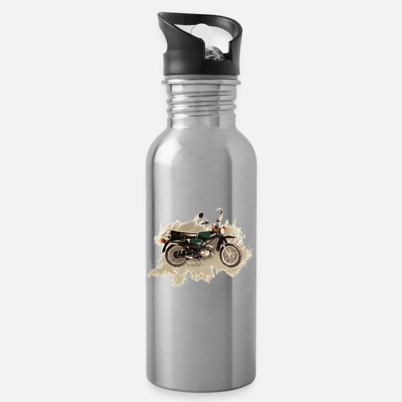 Enduro S51 - Trinkflasche mit integriertem Trinkhalm - Lightsilver