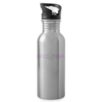 Discoteer - Water bottle with straw - silver - Right