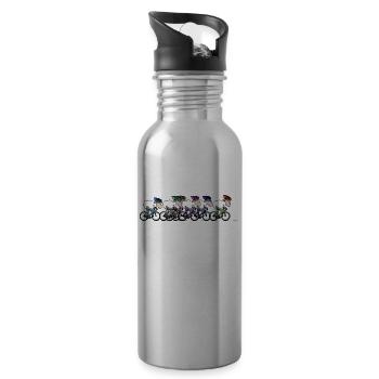 Cycling - Water bottle with straw - silver - Right