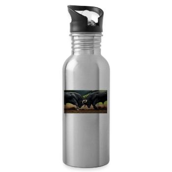 Herens Bulls Ranking Match - Water bottle with straw - silver - Right