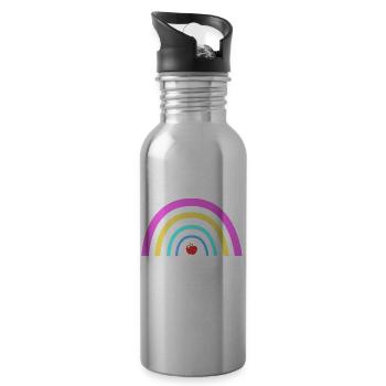 Grundschullehrer Lesen Vorschule Grundschule - Trinkflasche mit integriertem Trinkhalm - Lightsilver - Rechts