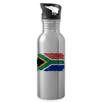 Afrique du Sud - Gourde avec paille intégrée - argent clair - Droite