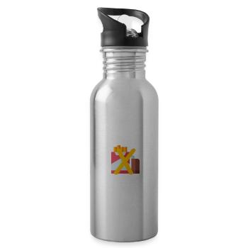 Es ist leicht, mit dem Rauchen aufzuhören. Ich hab - Trinkflasche mit integriertem Trinkhalm - Lightsilver - Rechts