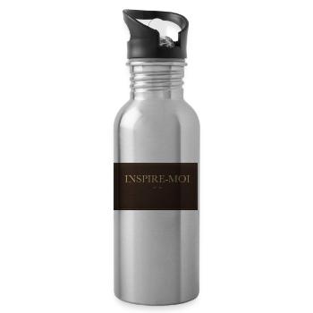 INSPIRE MOI - Gourde avec paille intégrée - argent clair - Droite