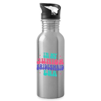 Braut wird Bräutigam in meiner jüngeren - Trinkflasche mit integriertem Trinkhalm - Lightsilver - Rechts