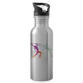 Stabhochspringer Kids Stabhochsprung - Trinkflasche mit integriertem Trinkhalm - Lightsilver - Rechts