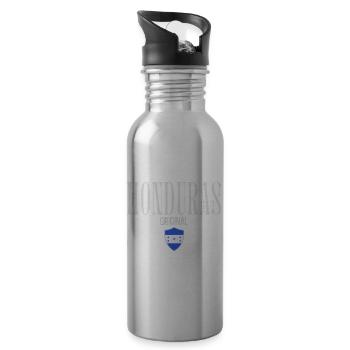 Originally from Honduras, born in Honduras - Water bottle with straw - silver - Right