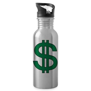 Money Money (V) - Water bottle with straw - silver - Right