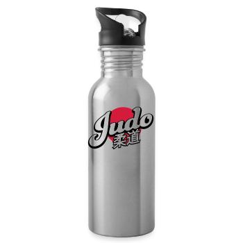 judo - Water bottle with straw - silver - Right