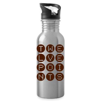 Twelve Points #3 - Trinkflasche mit integriertem Trinkhalm - Lightsilver - Rechts