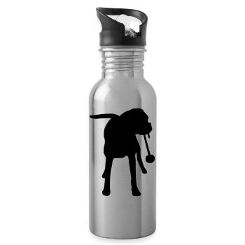 Boxer_cb - Trinkflasche mit integriertem Trinkhalm - Lightsilver - Rechts