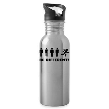 Laufen - Trinkflasche mit integriertem Trinkhalm - Lightsilver - Rechts