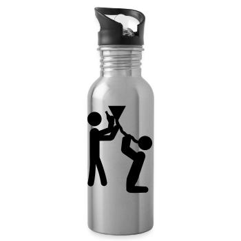 drinking_extreme_1 - Trinkflasche mit integriertem Trinkhalm - Lightsilver - Rechts