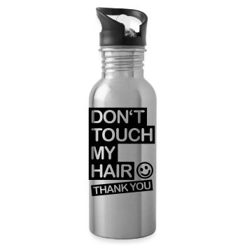 dont_touch_my_hair_1_f1 - Gourde avec paille intégrée - argent clair - Droite