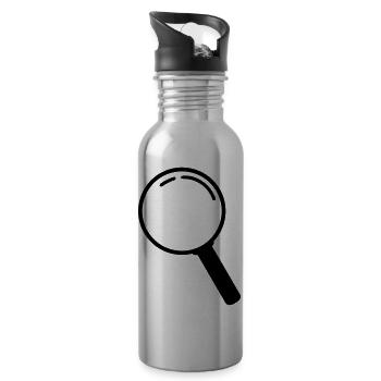 lupe_pe1 - Water bottle with straw - silver - Right