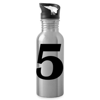 5 - Trinkflasche mit integriertem Trinkhalm - Lightsilver - Rechts