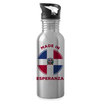 Esperanza République dominicaine - Gourde avec paille intégrée - argent clair - Droite