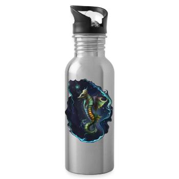 Seahorse of Mayotte - Water bottle with straw - silver - Right