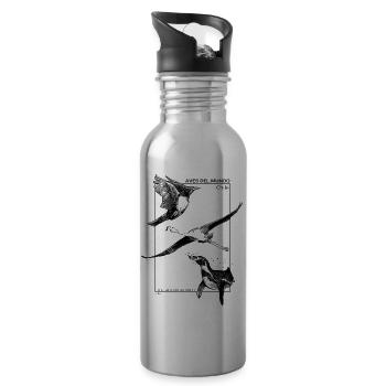 ADM CHILE 01 - Water bottle with straw - silver - Right
