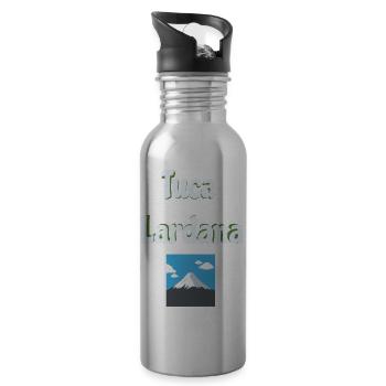 Tuca Lardana - Trinkflasche mit integriertem Trinkhalm - Lightsilver - Rechts