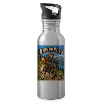 Fox ATV – Forest Adventure – Fahr durch die Wildnis - Trinkflasche mit integriertem Trinkhalm - Lightsilver - Rechts
