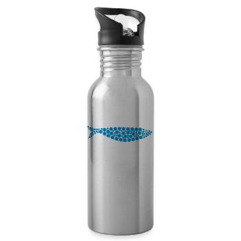 Sardine - Trinkflasche mit integriertem Trinkhalm - Lightsilver - Rechts