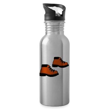 walking boots - Water bottle with straw - silver - Right