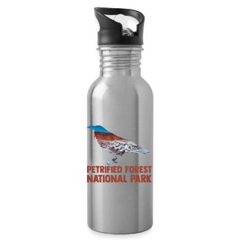 Parc national usa-américain - Gourde avec paille intégrée - argent clair - Droite