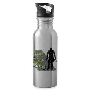 Schatzsuchen mit dem Detektor - Trinkflasche mit integriertem Trinkhalm - Lightsilver - Rechts