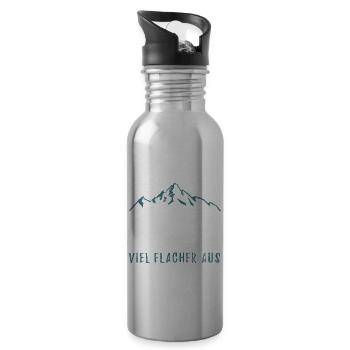 Ziemlich steil hier, sah auf der Karte flacher aus - Trinkflasche mit integriertem Trinkhalm - Lightsilver - Rechts