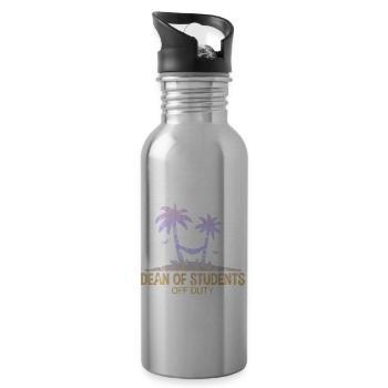 Dean Of Students Off Duty 3 - Trinkflasche mit integriertem Trinkhalm - Lightsilver - Rechts