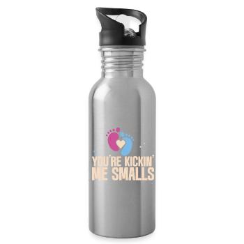 Tu me donnes des coups de pied Smalls 2 - Gourde avec paille intégrée - argent clair - Droite