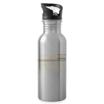 Legendary Since November 1950 - November 1950 - Water bottle with straw - silver - Right