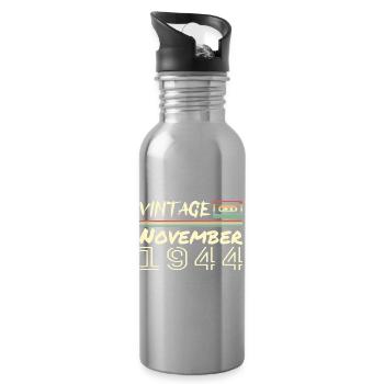 Legendary Since November 1937 - November 1934 - Water bottle with straw - silver - Right