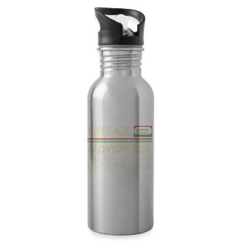 Legendary Since November 1988 - November 1988 - Water bottle with straw - silver - Right