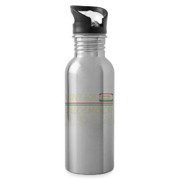 1954 December 1954 Jubilee December 1954 - Water bottle with straw - silver - Right