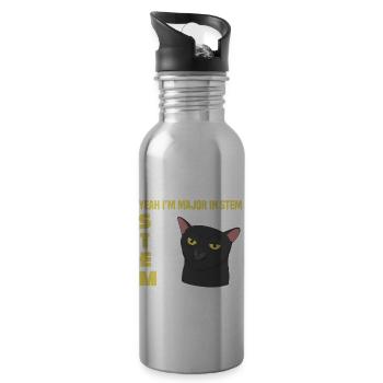 yes I'm Major In STEM Suffering Through Every - Water bottle with straw - silver - Right