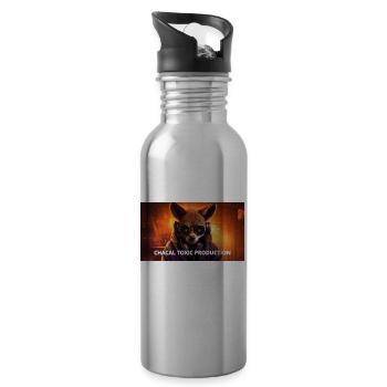 CHACAL TOXIC PRODUCTION 1 - Gourde avec paille intégrée - argent clair - Droite