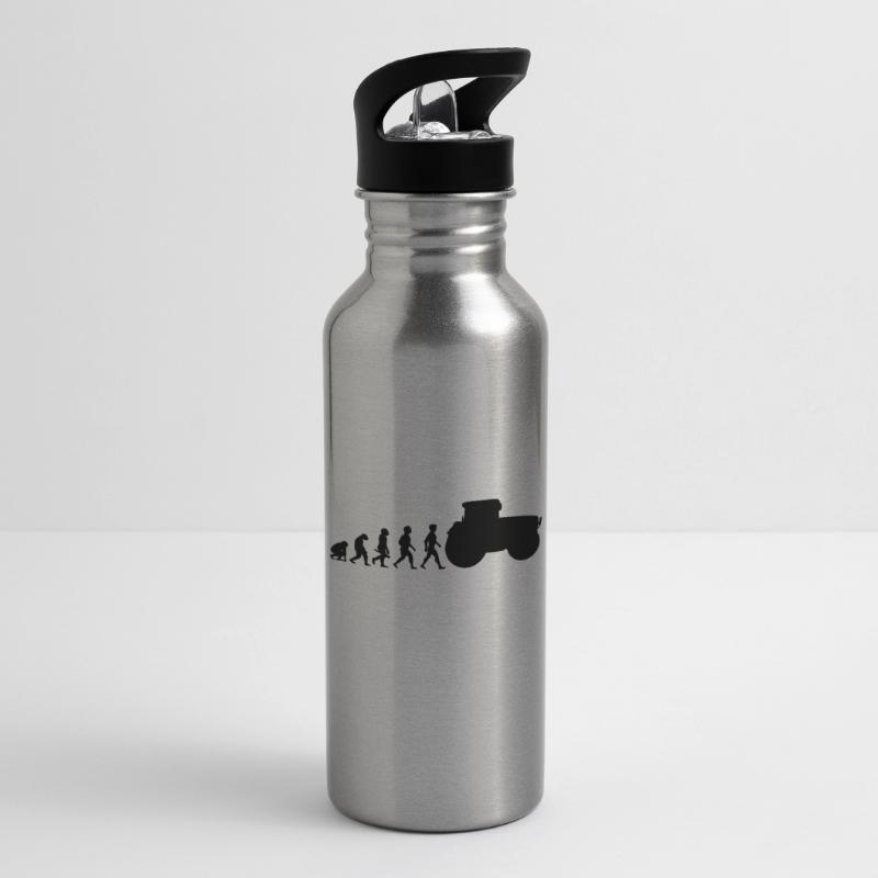 Evolution tractor tractor tractor Water bottle with straw