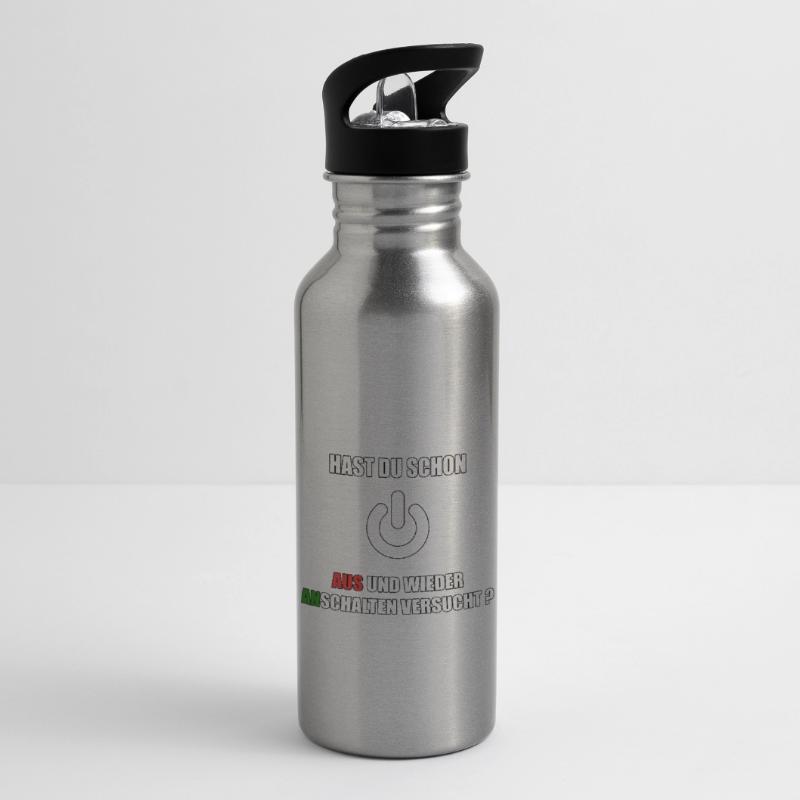 Funny Computer Science Student Coder Programmer Water bottle with straw