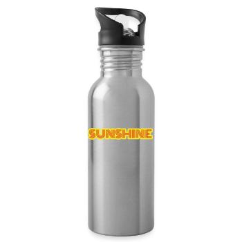 Sunshine - Water bottle with straw - silver - Right