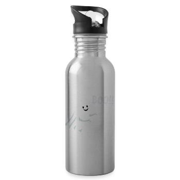 ghost boo!! - Trinkflasche mit integriertem Trinkhalm - Lightsilver - Rechts