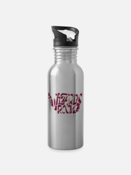 Wizards Rock - Trinkflasche mit integriertem Trinkhalm -