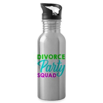 Divorce Party Squad - Trinkflasche mit integriertem Trinkhalm - Lightsilver - Rechts