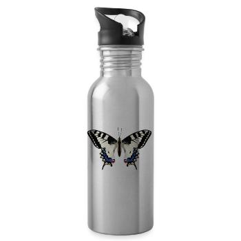 Butterflyy GeomeTRIX - Trinkflasche mit integriertem Trinkhalm - Lightsilver - Rechts