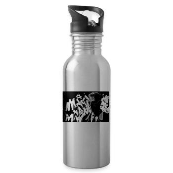 Agent #3 - Trinkflasche mit integriertem Trinkhalm - Lightsilver - Rechts