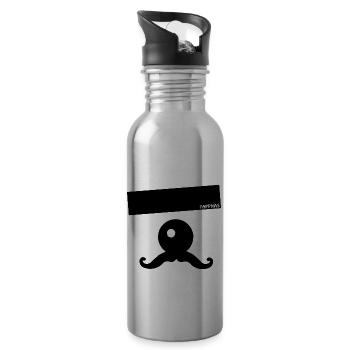 Pappnas - Karneval Kostüm - Trinkflasche mit integriertem Trinkhalm - Lightsilver - Rechts