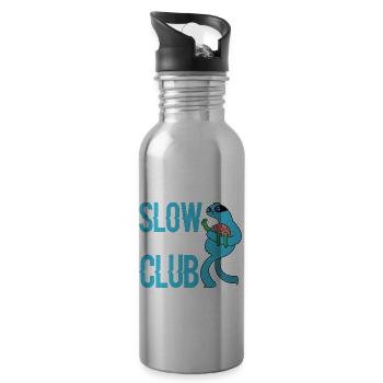 Slow Runners Club 11 - Trinkflasche mit integriertem Trinkhalm - Lightsilver - Rechts